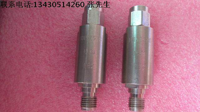 美国NEC进口 1015Z52S 15dB DC-3GHz 2W SMA RF 射频微波同轴固定衰减器 质量包好，包能用  可提供详细测试图  成色好 名      称：同轴固定衰减器 品      牌：NEC 型      号：1015Z52S 衰  减  量: 15dB 频      率：D