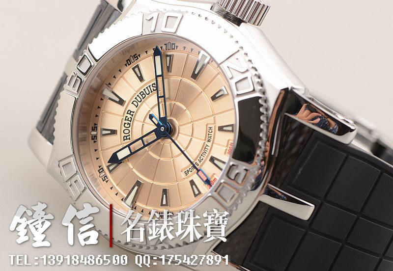 已售出【97新】罗杰杜彼EASY DIVER潜水300M自动机械限量版胶带男表