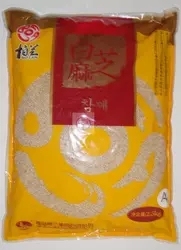 优惠促销青岛柏兰白芝麻出口韩国生芝麻韩国料理店寿司店用2.5kg