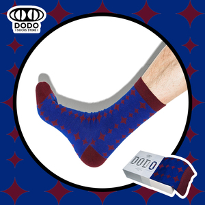 dodo socks store 红蓝色星空马蒂斯短袜 时尚复古文艺系列男女款