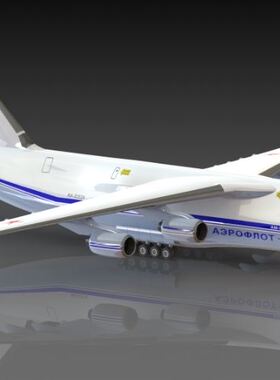 F 安124运输机 俄罗斯an124运输机 飞机模型 3D建模模型图纸