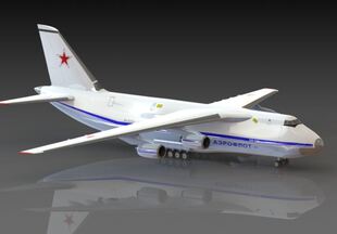 F 安124运输机 俄罗斯an124运输机 飞机模型 3D建模模型图纸