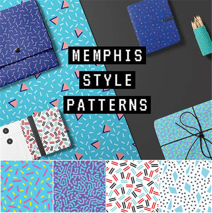 A3556矢量10张几何抽象线条图形四方连续印花图 AI设计素材+png