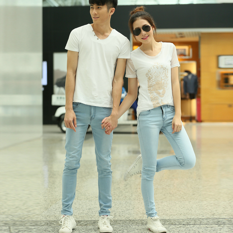 Jeans pour jeunesse pieds Slim pour été - Ref 1462836 Image 1