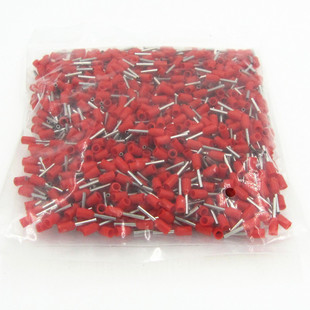 E7508管形预绝缘端头 针形端子 冷压端子 1000只紫铜 管形端子