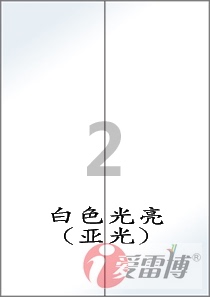 标签纸-不干胶-A4-白色光亮纸-铜版纸-爱雷博-CL621LG（100张）