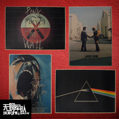 pink 饰画酒吧照片相框墙 floyd平克弗洛伊德摇滚乐队牛皮纸海报装