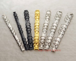 B5不锈钢装订夹 9孔金属铁夹 DIY笔记本配件收纳夹 改BTS小七专辑