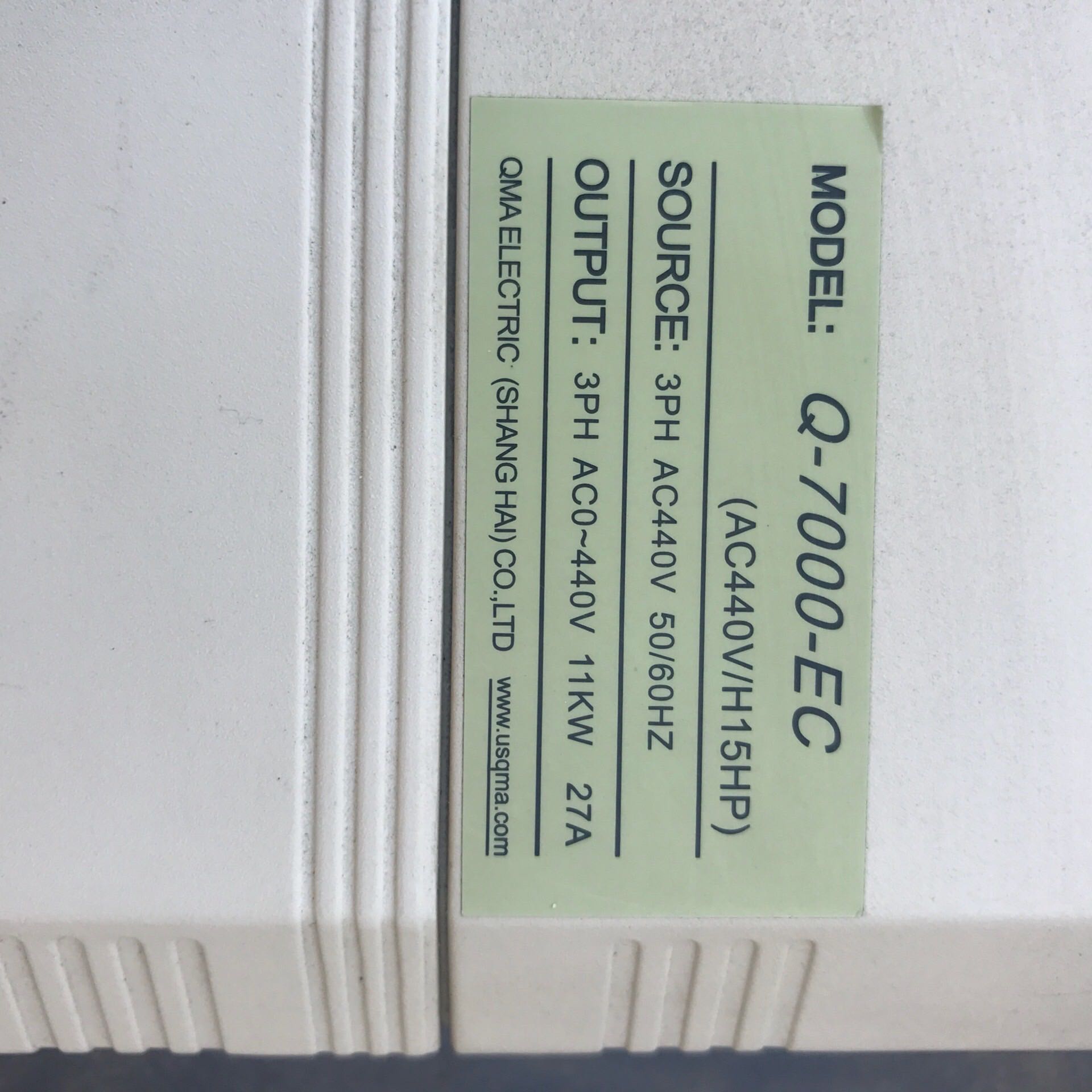 酷包好变频器q-7000-ec 11kw 380v 测试马