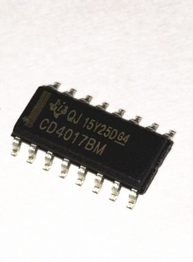 CD4017 CD4017BM SOP16 全新大芯片(20只) 十进制计数器