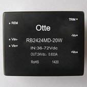 芯片dcdc24v转24v稳压隔离 20W宽电压电源模块RB2424MD 20W