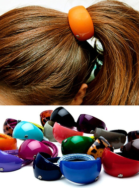 AngelRena正品韩国进口发饰基本百搭弧形发圈皮筋发绳头绳G3