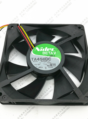 日本NIDEC A34452-57 DC48V 0.12A 12厘米12CM 机箱变频器风扇