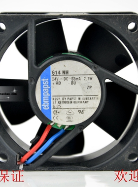 原装德国papst TYP 614NH 24V 2.1W 6CM 6025变频器散热设备风扇