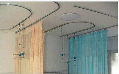 铝合金隔帘轨道 窗帘滑轨 滑道小车