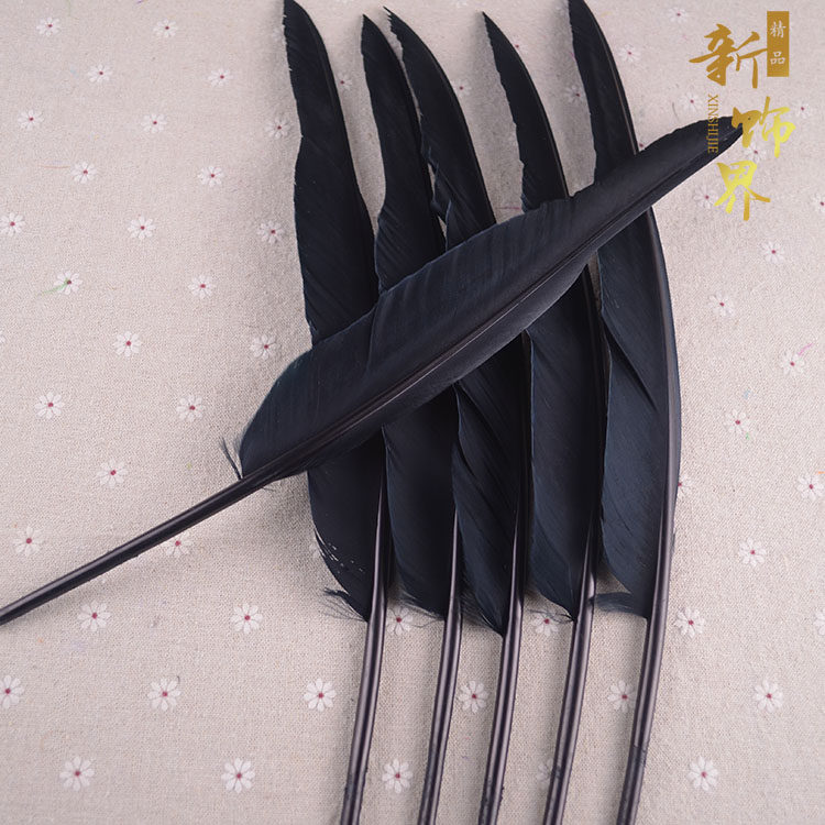 diy配件鹅刀翎羽毛配件舞台道具印第安头饰羽毛服装辅料