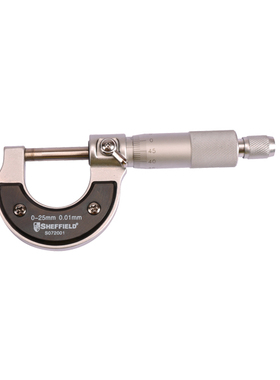 钢盾千分尺 S072001/2 工业外径千分尺0-25-50mm螺旋测微仪器0.01