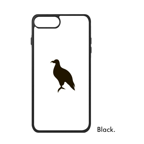 适用于iPhone黑色老鹰动物剪影Xr手机壳max保护套678plus硅胶11