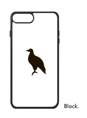 适用于iPhone黑色老鹰动物剪影Xr手机壳max保护套678plus硅胶11