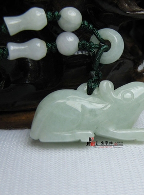 2024天然翡翠玉鼠吊坠属牛人项链坠牛鼠六合饰品