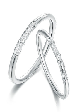 999手工情侣戒指女款白银纯银足银情侣对戒指环尾