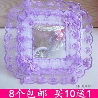 布艺开关贴田园风格布艺灯套8个