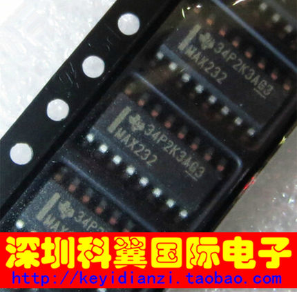【全新原装】MAX232 MAX232DR双路EIA-232驱动器/接收器 SOP-16