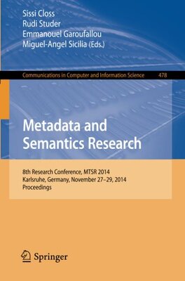 【预订】Metadata and Semantics Research