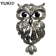 YUKI brooches, men''s suit as pin the OWL Korea retro hipster club accessories women sweater pins