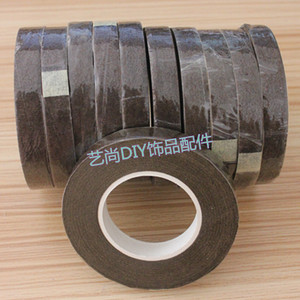 DIY手工材料辅料花环花杆包边条包边纸胶带褐色深绿色宽1cm没沾性