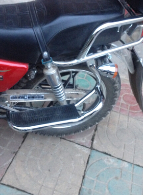 新款HJ125-8太子GN125GS125刀仔通用型摩托车改装后脚踏板货架包