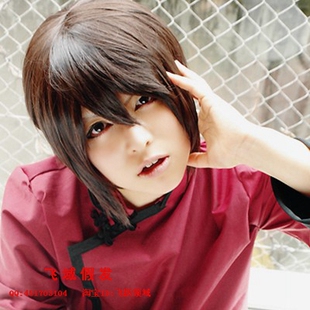 飞域cosplay假发 APH黑塔利亚香港港仔王嘉龙小香君棕色短发