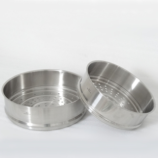 出口德国 18/10加厚不锈钢蒸笼 锅 盘 架 格 屉 垫 片24 28 30CM