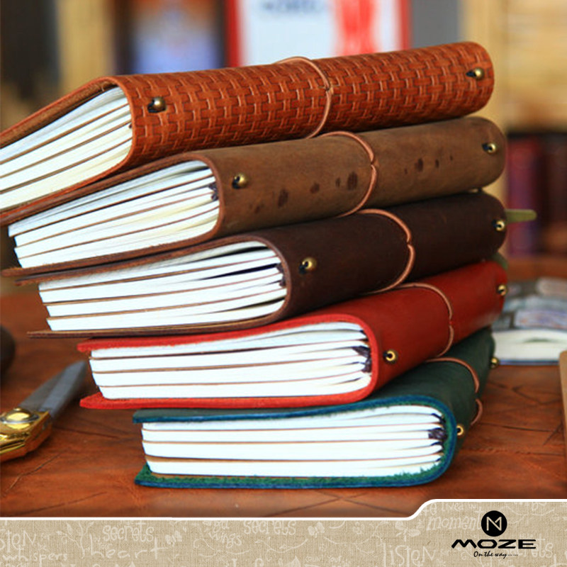 MOZE旅行手账本真皮笔记本文具手工定制复古tn记事本活页店主推荐在类目 电子词典/电纸书/文化用品, 纸张本册, 笔记本/记事本中 - 来自Buy2taobao.com提供专业的淘宝代购服务