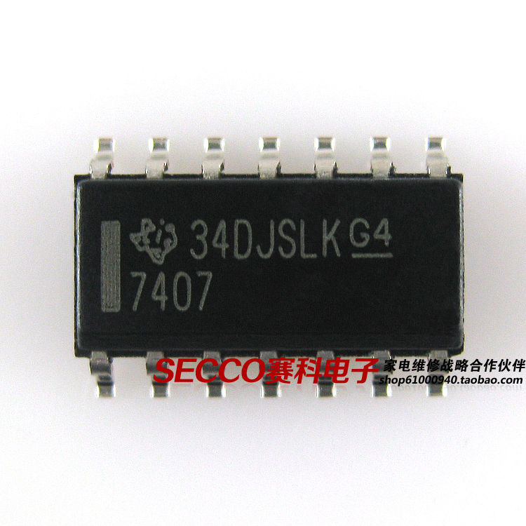 〖全新原装〗7407 SN7407 SN7407DR贴片缓冲器芯片线路驱动器