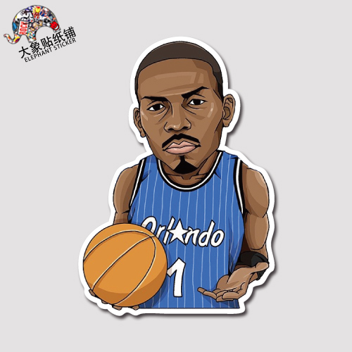 哈达威hardaway贴纸nba贴纸篮球球星贴纸行李箱拉杆箱