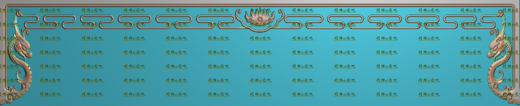 高清设计素材精雕图浮雕图jdp灰度图精品草龙下花767x155新款特价