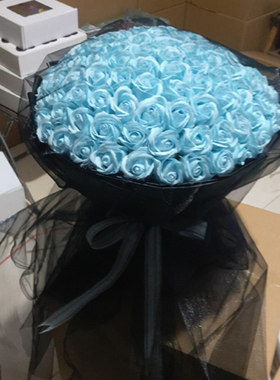 520情人节99朵香皂花束玫瑰花礼盒生日礼物创意情人节礼物卡通花