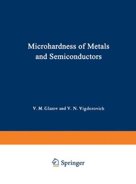 【预售】Microhardness of Metals and Semiconductors