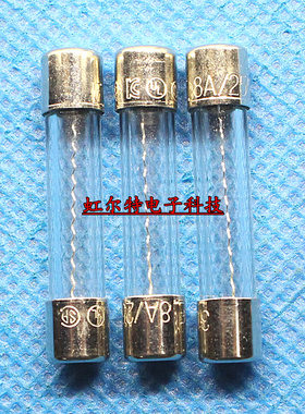 美国玻璃保险丝 8A 250V F8A 6*32 6*30 0312008 原装