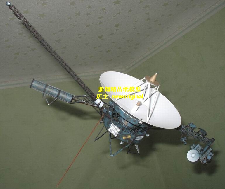 【新翔纸模型】1.4米 美国旅行者号星际探测器大比例卫星纸模型