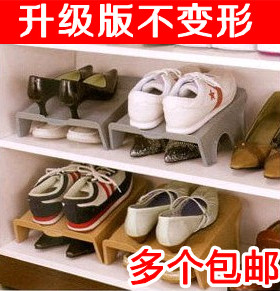 双层日式风塑料收纳鞋架特价