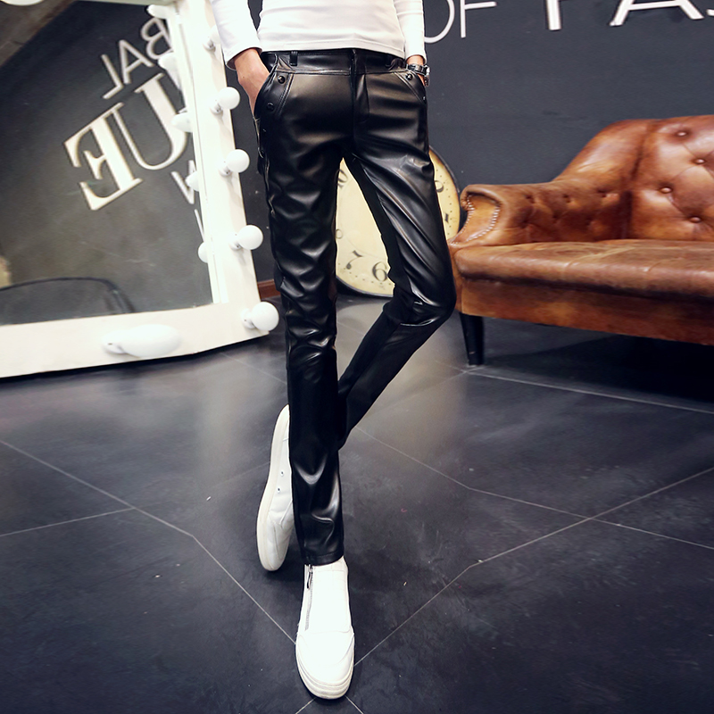 Pantalon cuir homme serré pour jeunesse - Ref 1479869 Image 1