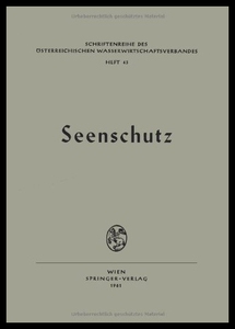 【预售】Seenschutz: Ergebnisse Und Probleme Au