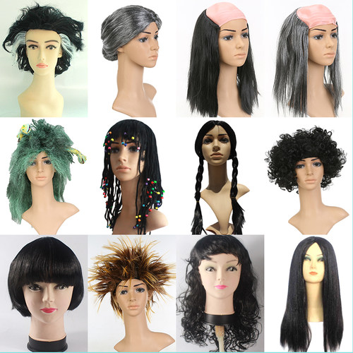 创意搞笑假发自带发网直接使用