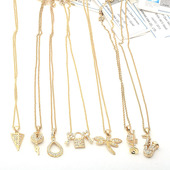 欧美外贸原单饰品百搭时尚 水晶钻短款 项链锁骨链实拍厂家直销