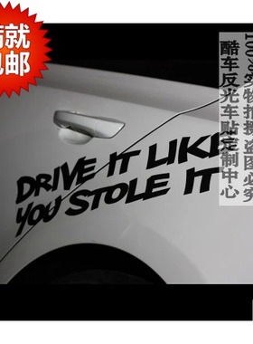 酷车车贴VW高尔夫GTI尚酷R20DRIVE IT LIKE YOU STOLE IT