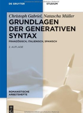【预售】Grundlagen Der Generativen Syntax: Franzosisch...