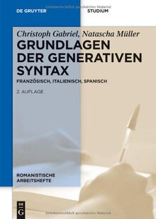 【预售】Grundlagen Der Generativen Syntax: Franzosisch...