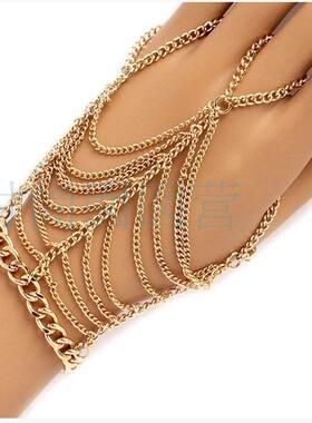 欧美流行手链hand chains 多层手指链HA04 ebay速卖通Amazon热销